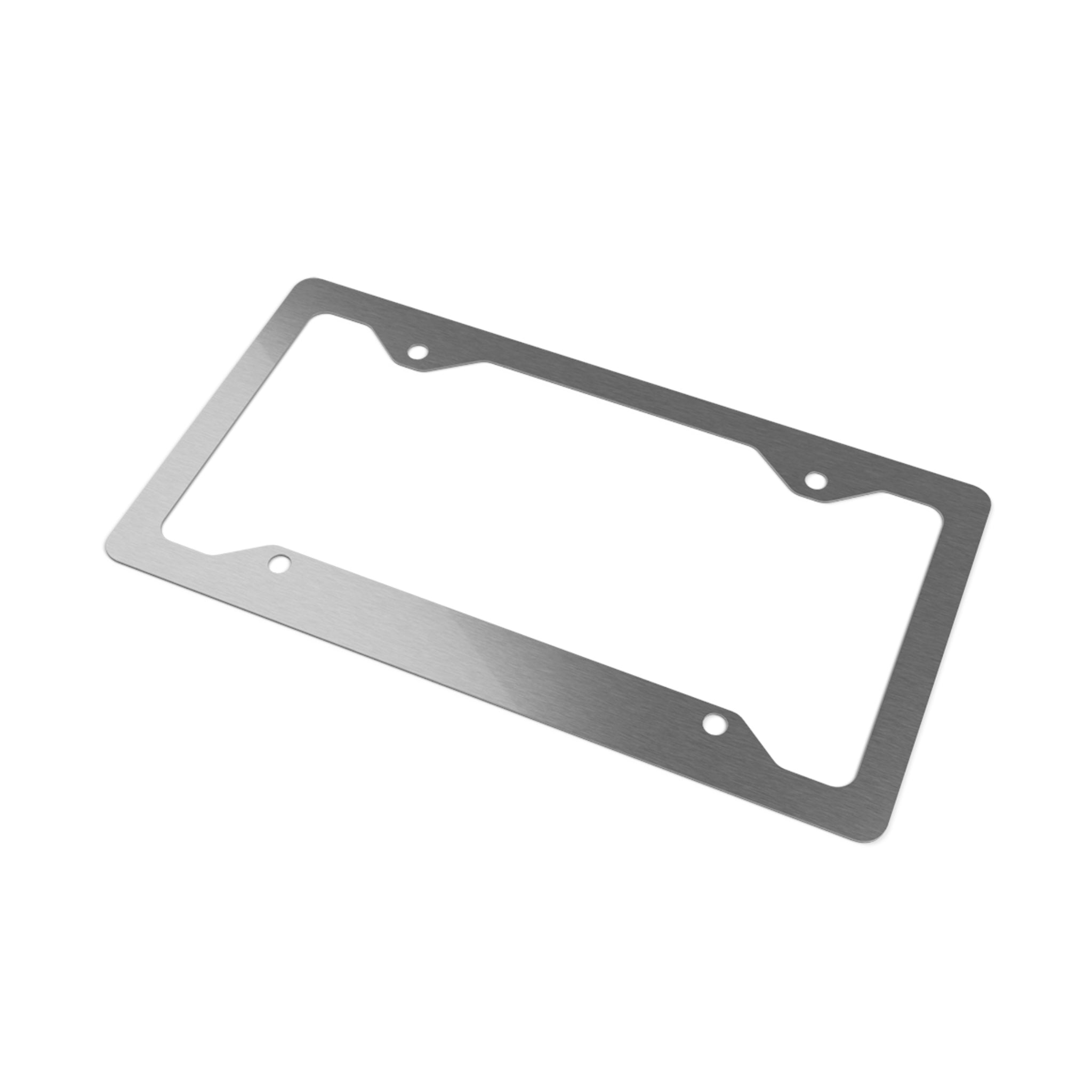 Metal License Plate Frame — Custom Engraved Car Tag Border