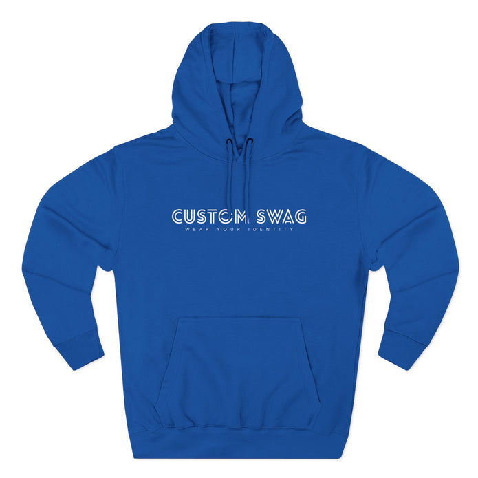 Three-Panel Fleece Hoodie — Cozy Layered Pullover