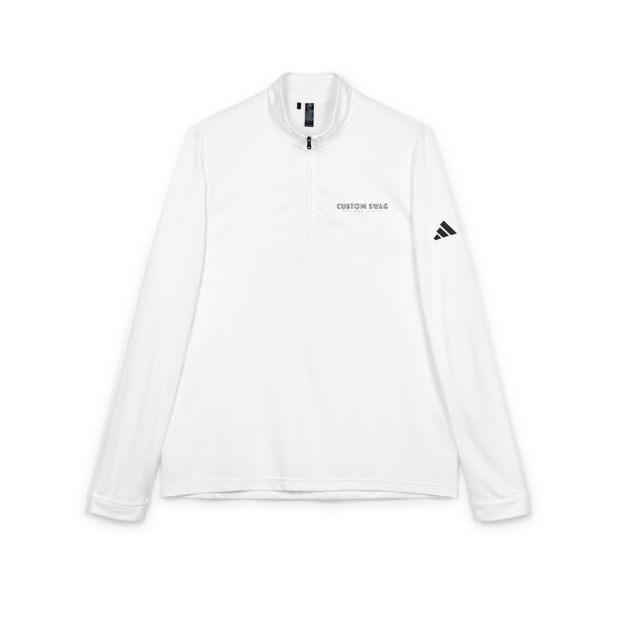 Embroidered Quarter-Zip Pullover — Lightweight adidas® Golf Top