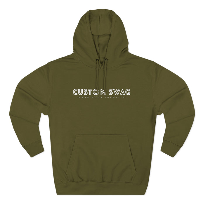 Three-Panel Fleece Hoodie — Cozy Layered Pullover