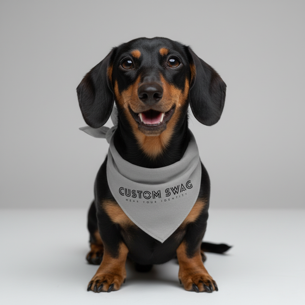 Pet Bandana for Dogs & Cats, Custom Logo, Image & Text | Custom Swag™